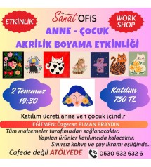 ANNE - ÇOCUK BOYAMA ETKİNLİĞİ